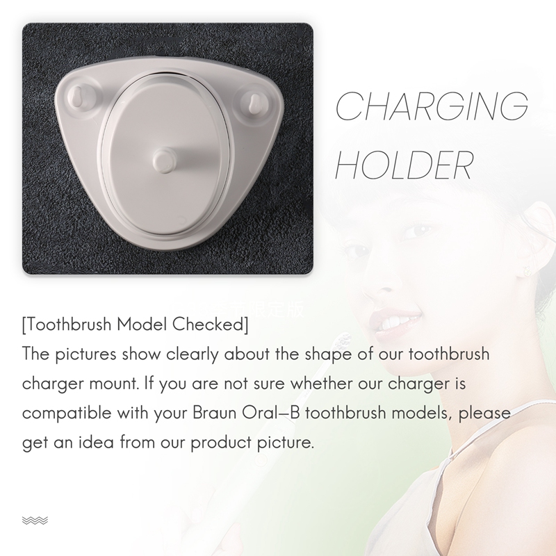 Voor Braun Oral B Tandenborstel Vervangende oplader Voeding Inductieve oplaadhouder Model 3757 USB-kabel