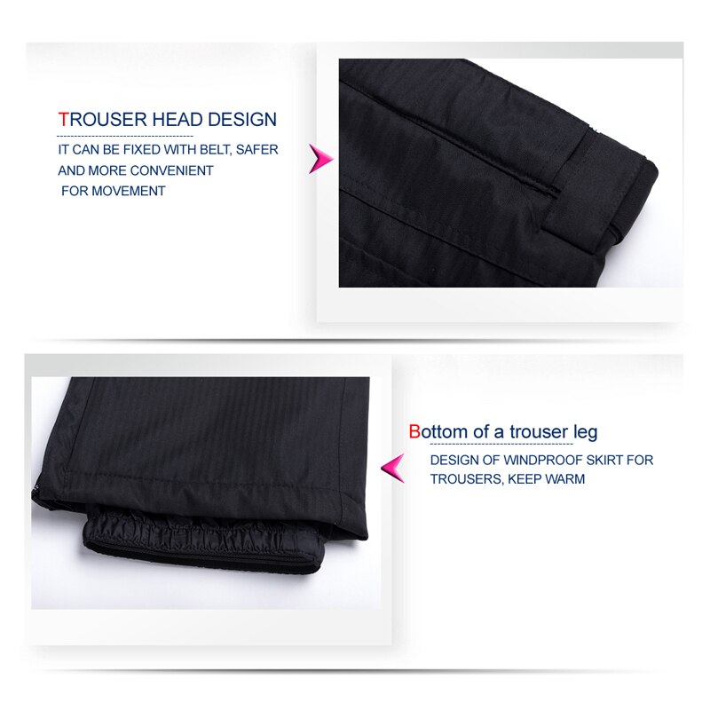 SAENSHING Snowboard Broek Mannen Winter Ski Broek wintervast Thicken Warm Sneeuw Skiën broek Broek Outdoor Ski pantalones