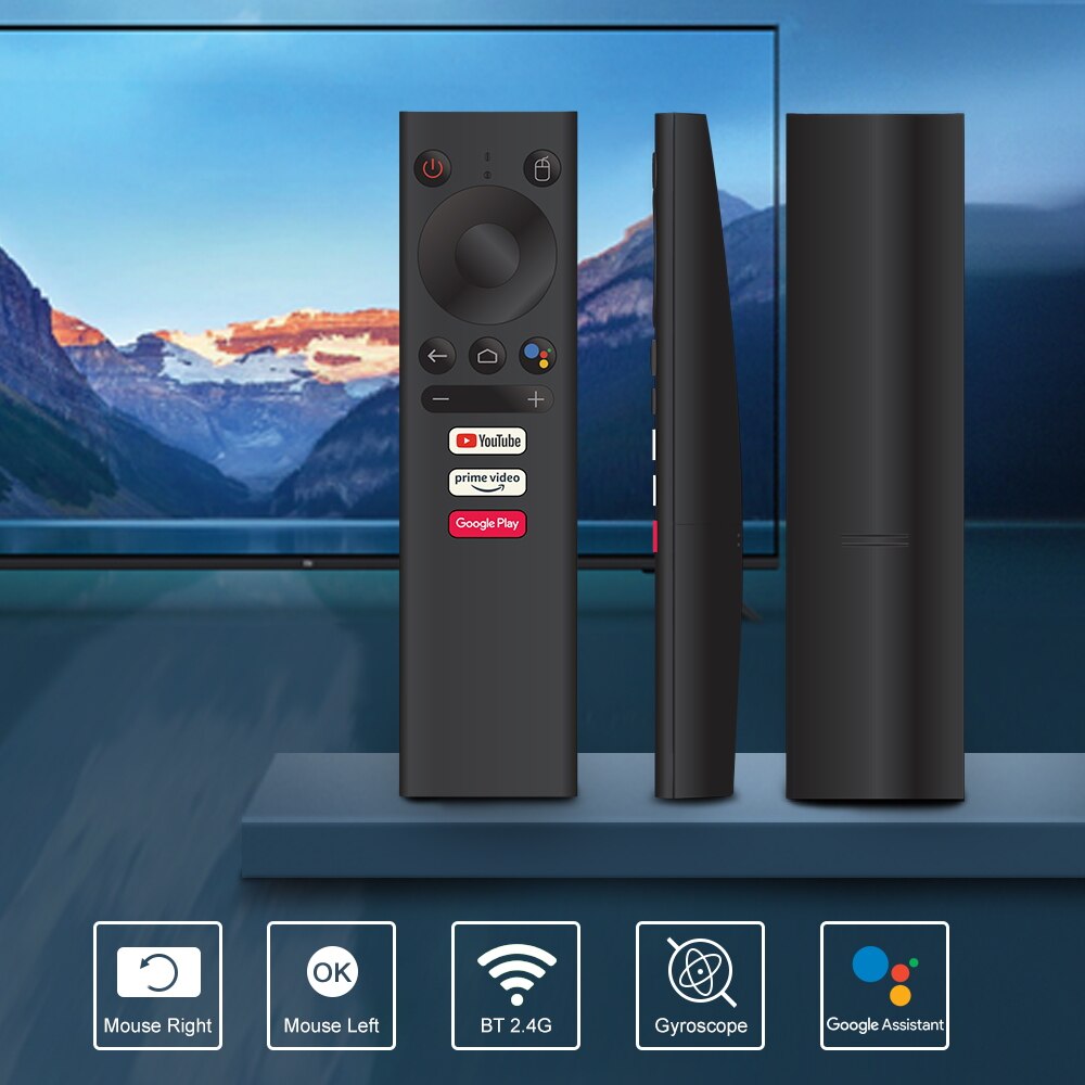 Mecool-Control remoto por voz certificado por Google, para Android 10,0 Mecool KM9 pro KM3 KM1, giroscopio Sense Air Mouse
