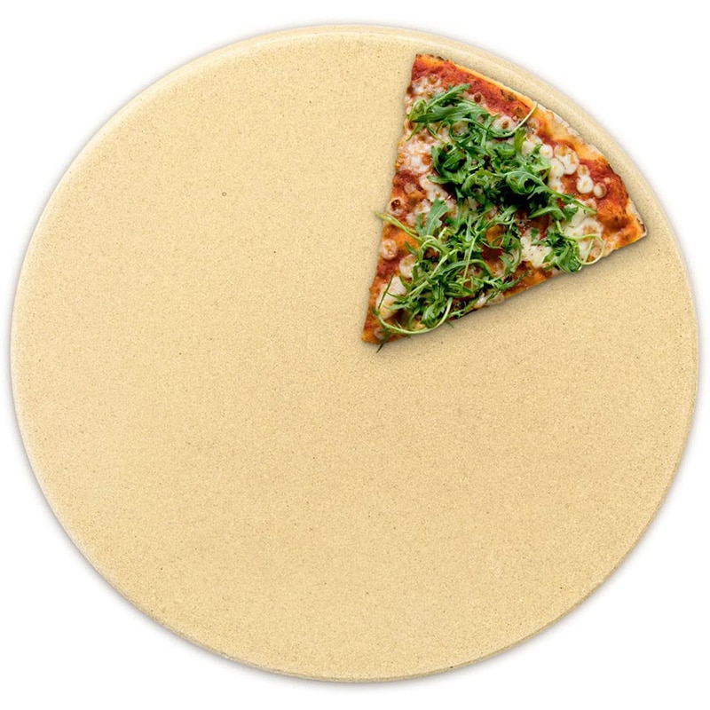 Piedra de Pizza de 12 pulgadas para hornear-plato de piedra de Pizza cordierita para barbacoa parrilla horno-cocinar y servir Pizza pan queso-redondo