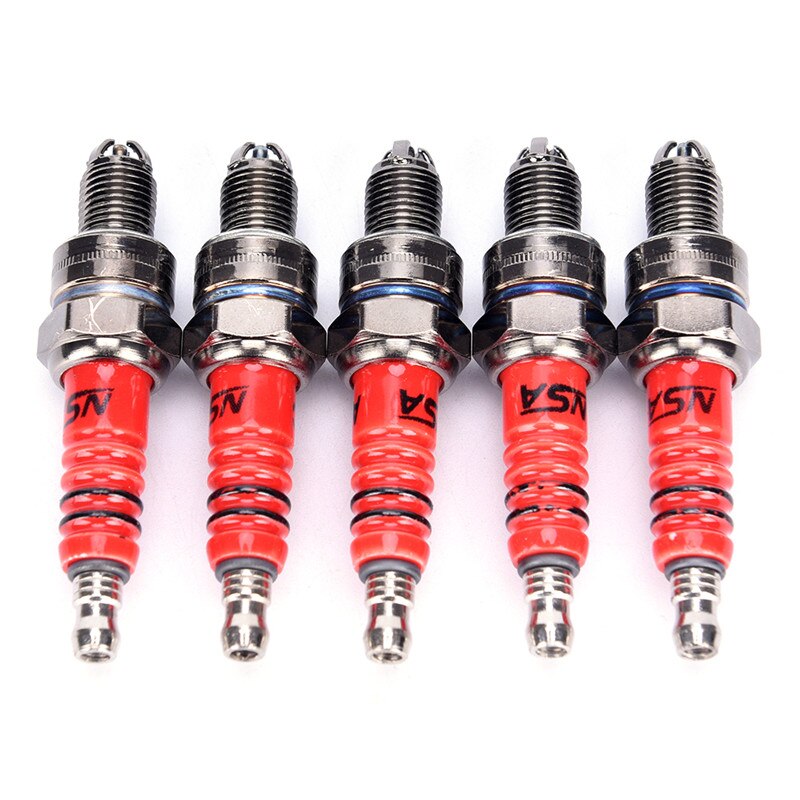 1 pieza bujía de alto rendimiento 3 electrodos para Scooter GY6 accesorios de bujía de motocicleta
