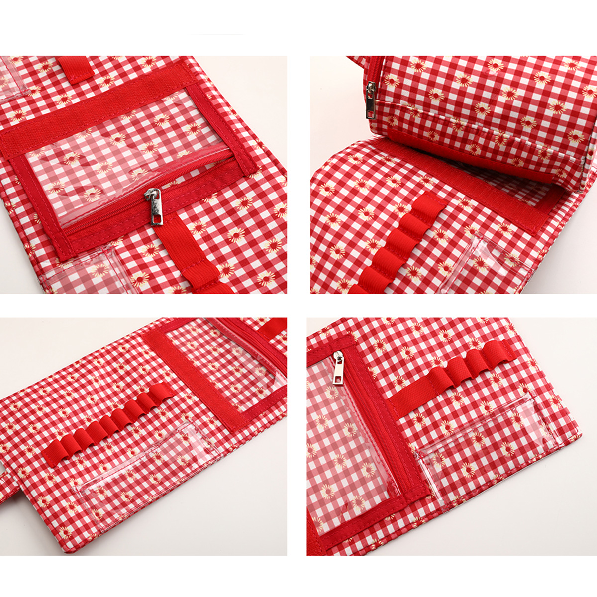 QZLKNIT Fashine Small Yarn Storage Bag Portable Knitted Wool Bags Foldable Cerchet Hooks Bags for Sewing Tools Accessories
