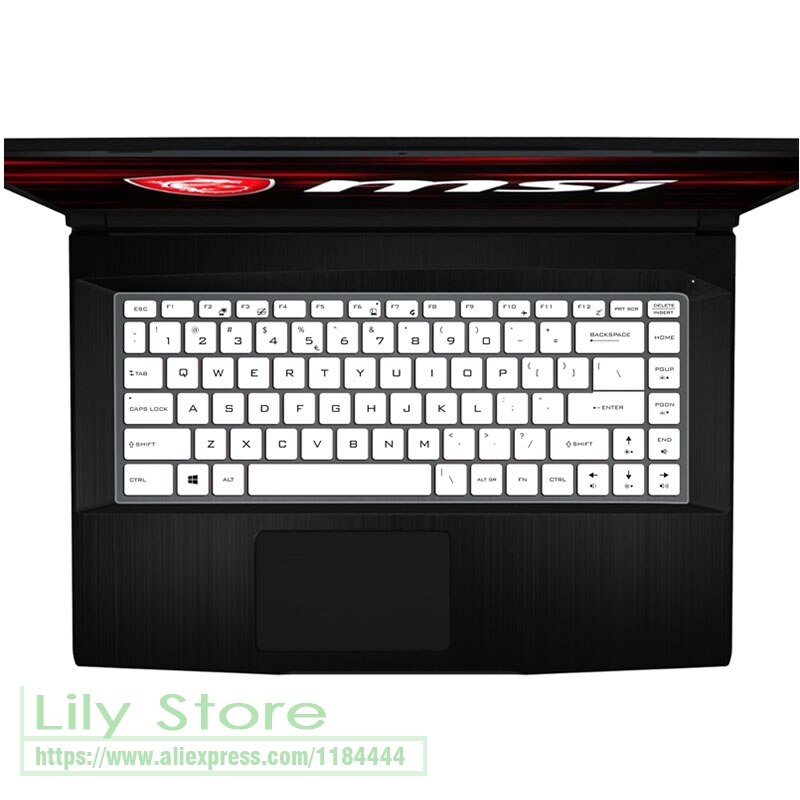 Silicone Toetsenbord Cover Skin Voor 15.6 "Msi GF65 9SD GF65 Dunne/PS63 Moderne/GS65 P65 Schepper WS65 8SK WP65 9TH Gaming Laptop