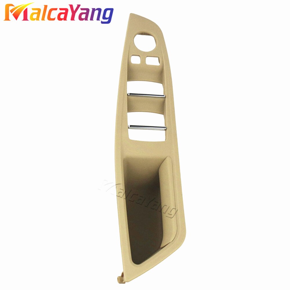 Auto Linksgestuurde Lhd Binnendeur Handvat Panel Cover Grijs Beige Zwart Rood-Wijn Oyster Mokka Voor bmw 5 Serie F10 F11: Beige