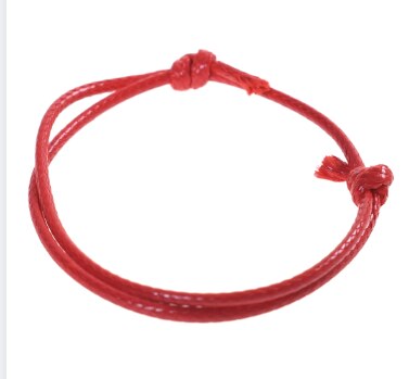 2 pièces Couple amour chanceux rouge Bracelet de poignet femmes hommes en cuir fil Bracelets bande corde chaîne breloque bijoux Simpe: Default Title