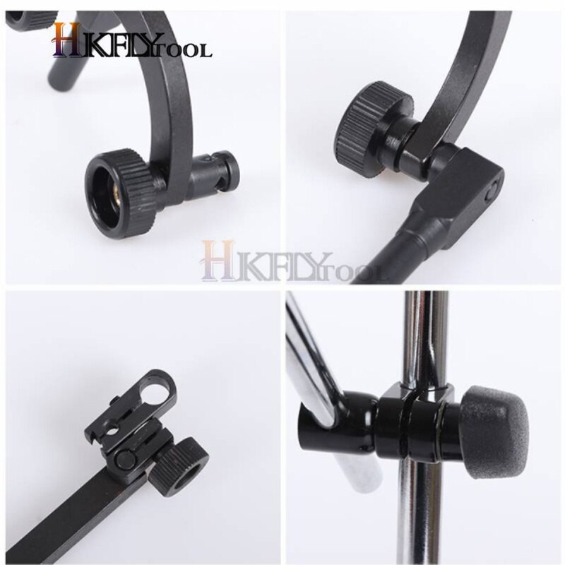 Half Round Combination Test Dial Indicator Arc Holder 8mm Rod Dial Indicator Base Stand Center Finder Measurement Tool Support