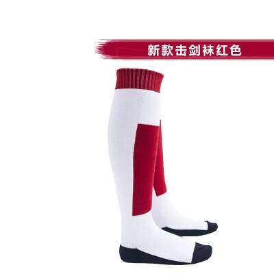 Chaussettes d'escrime, chaussettes d'escrime colorées en coton rouge/violet/rose/bleu, produits et accessoires d'escrime, engrenages d'escrime: 1 pair Red XS