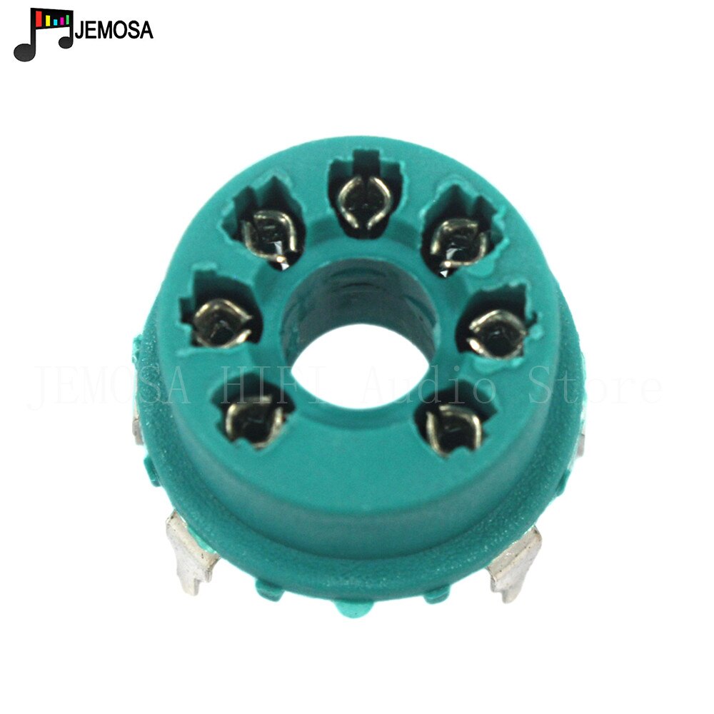 10PCS Plastic Vacuum Tube Socket 7 pin Valve Base GZS7-1B-Y for B&amp;W Picture Tube 6J1 6J2 6J3 6X4 6Z4 6H2 Vacuum Tube Amplifier