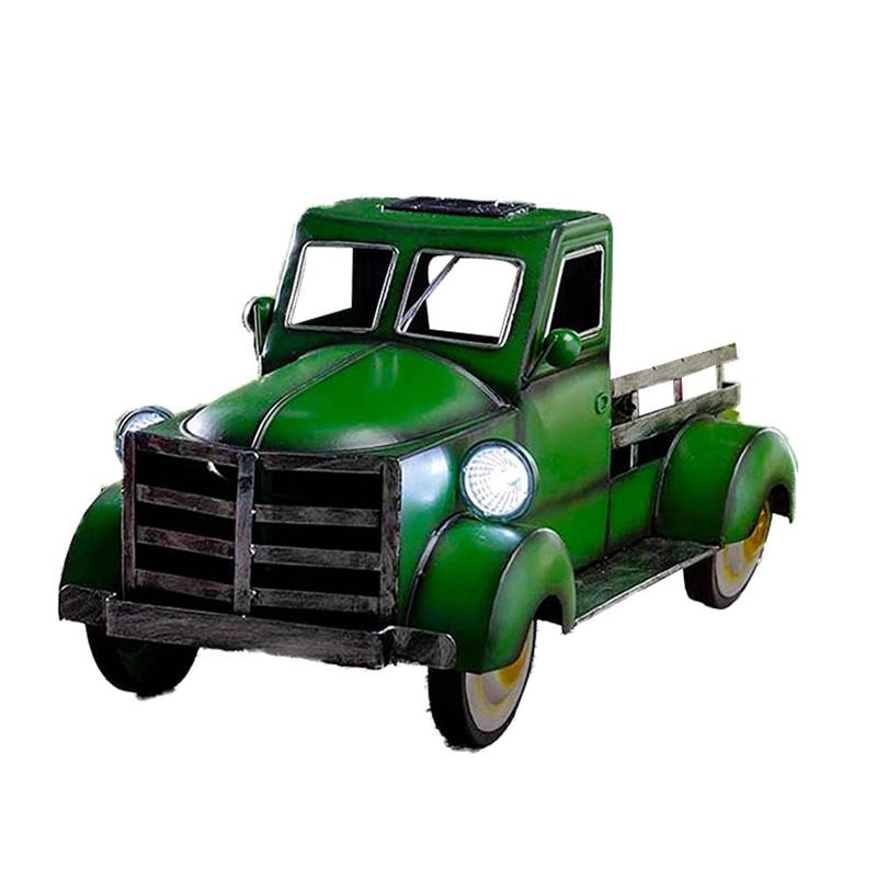 Solar Flower Pot Retro Pickup Truck Planter And Fairy Light For Outdoor Garden Decor Landscape Decorations Garden Accessories: 4