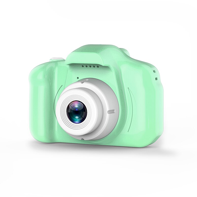 Børnekamera digitalt multifunktionelt 1080p hd skærm foto video lille barn legetøj kamera fødselsdag udendørs spil fotoаппарат: Lysegrøn