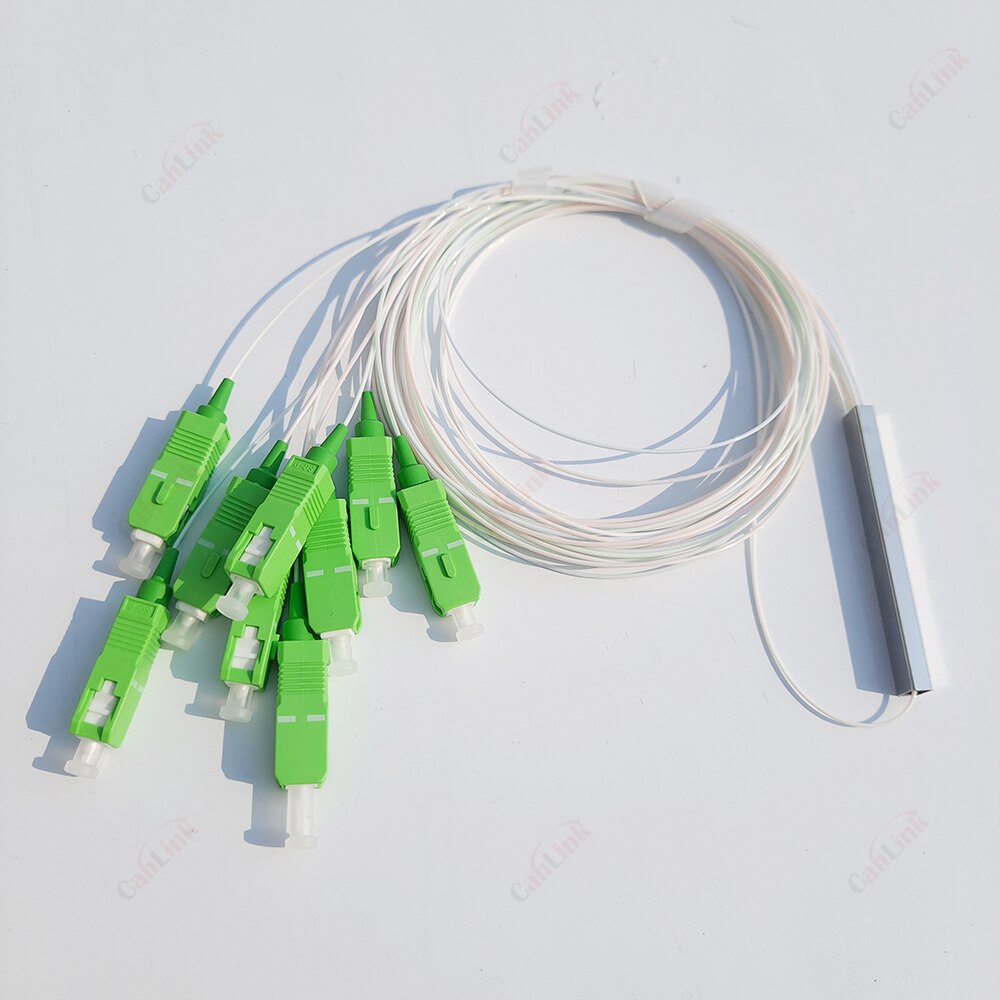 Warranty 1x2 1x4 1x8 1x16 1x32 SC APC Optical PLC Splitter Steel Tube Cable 2 Way 4way 8 Way 16 Way SM 1310/1550nm