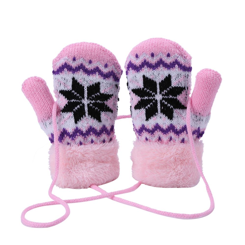 Winter Warme Baby freundlicher Handschuhe Gestrickte Elastische Verdickt Ski lässig Fäustlinge Handschuhe für freundlicher Mädchen Jungen Halten Hand warm