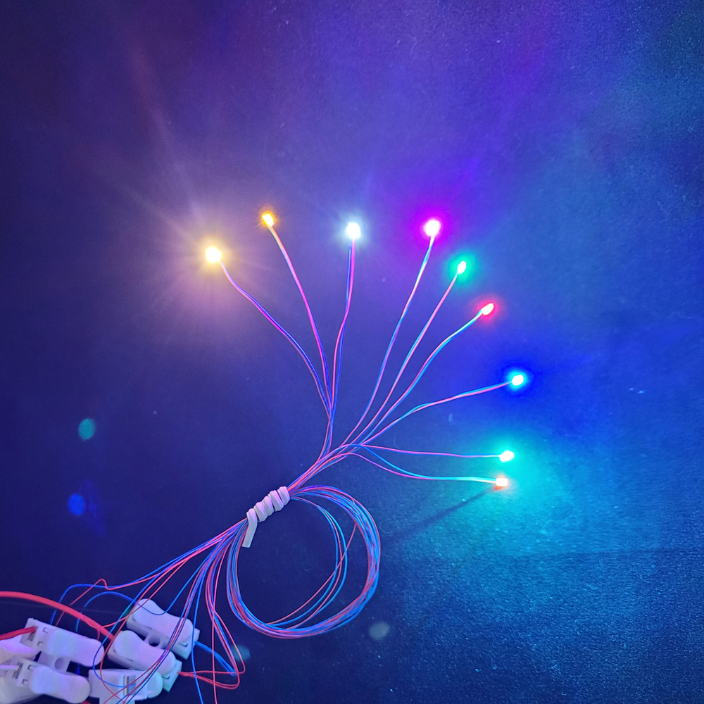 verdrahtet LED Smd 1206 3v LED Lampe Modelle Zug Vor-gelötet Mikro Litz für Zug Eisenbahn Landscapehobby Modell Bausatz Eisenbahn Beleuchtung