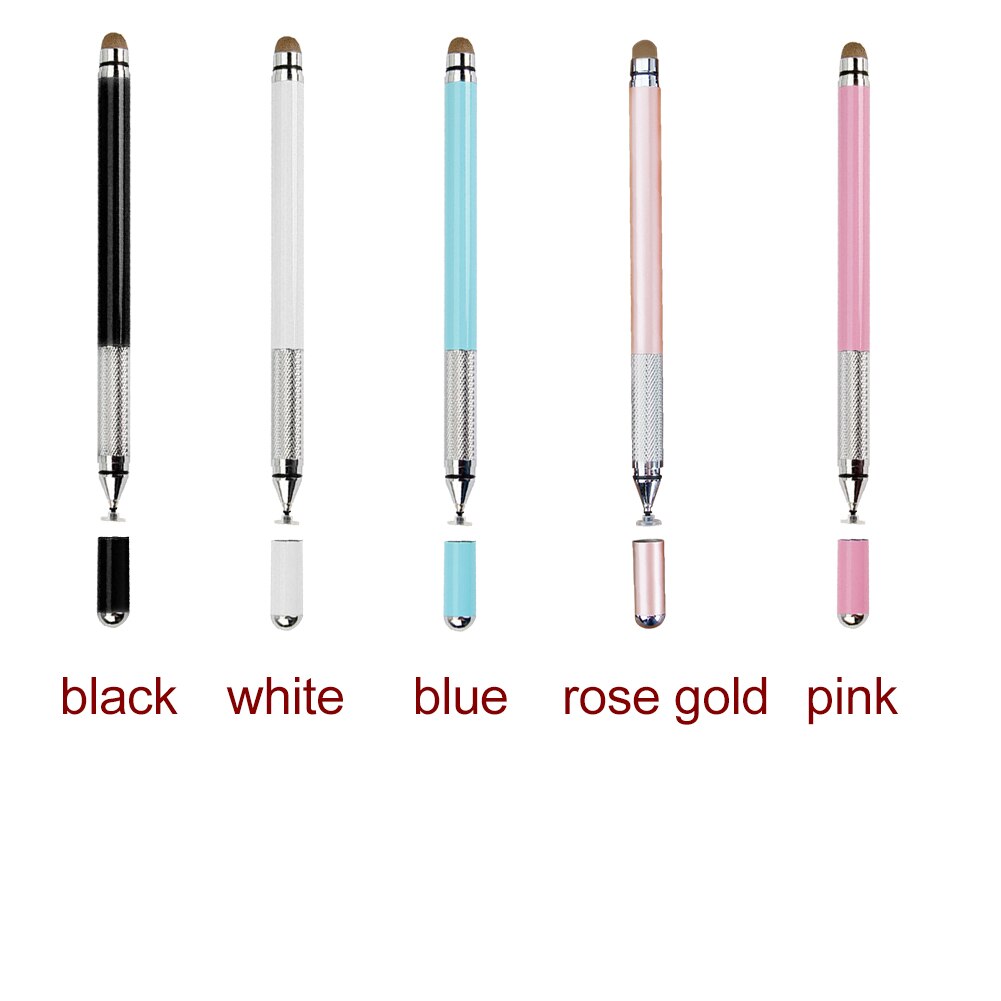 Schrijven Touch Screen Metalen Stylus Pen Zuignap 2 In 1 Universele Multipurpose Capacitieve Draagbare Kantoor Glad Tekening