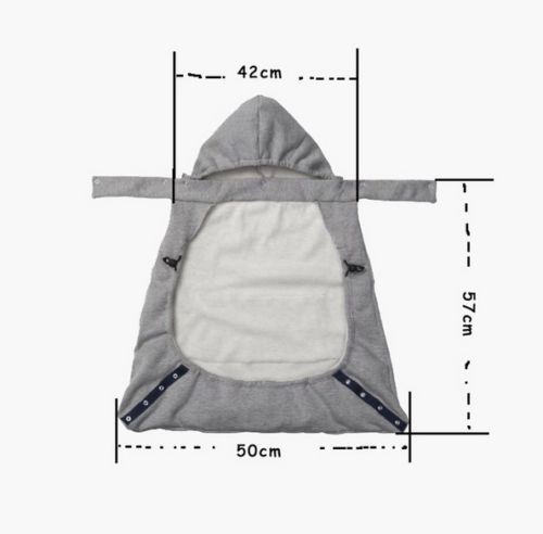 Brand Warm Wrap Sling Baby Carrier Winddicht Baby Rugzak Deken Carrier Cloak Grey Functionele Winter Cover