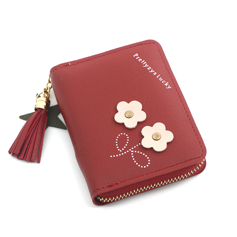 Einfarbig Kurze Kupplung Kleine Brieftaschen PU Leder Frauen Geldbörsen Damen Einfache Mini Karte Halfter Reise Brieftaschen Weibliche: B