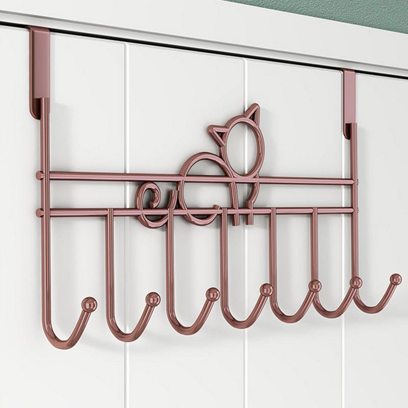 Hooks Over The Door Home Bathroom Organizer Rack Clothes Coat Hat Towel Hanger Bathroom Kitchen Accessories Holder Door Hang