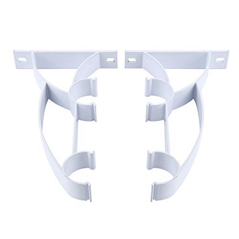 Absf dobbelt stang holder gardinstang beslag heavy duty metal aluminiumslegering 2 stk
