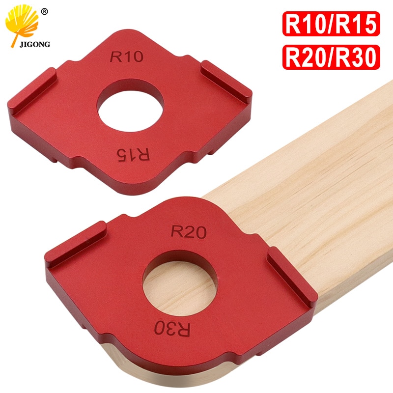 2 pièces machine de découpe machine de gravure coin rond angle r arc rond travail du bois demi-cercle gabarit de positionnement rapide outils