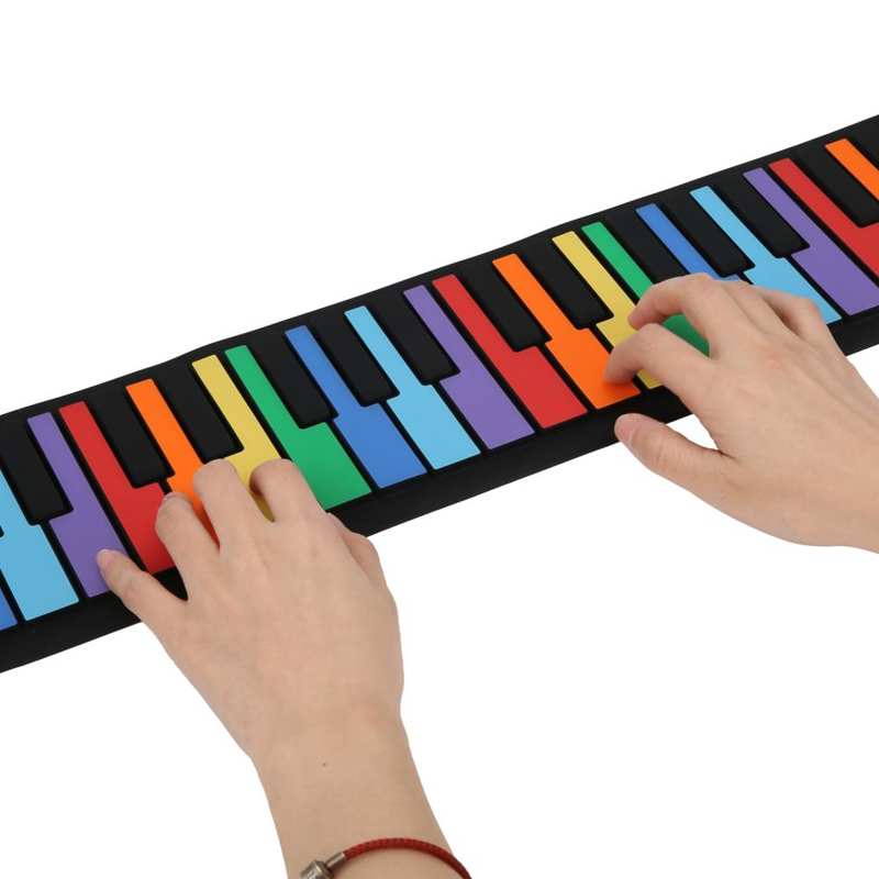Piano Flexible enrolladas de varios colores para principiantes estudiantes avanzados para niños
