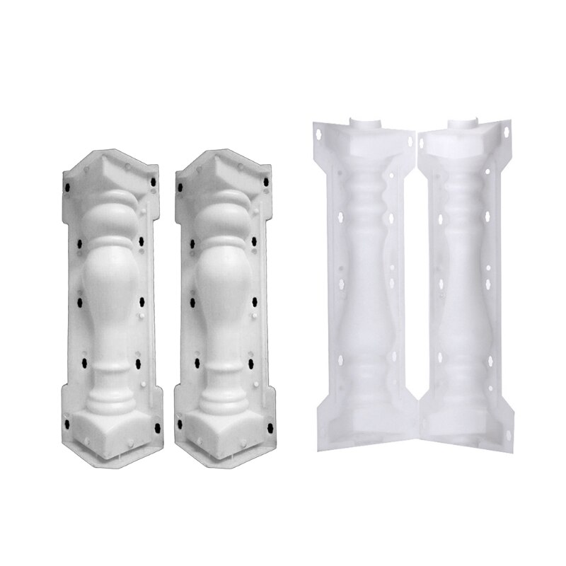 Molde de columna romana para jardín, herramienta de pavimentación de plástico con efecto de piedra para patio, patio, cemento, piscina, hormigón largo: S