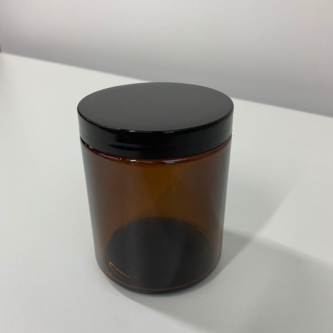 Taza de bougie marrones grandes DIY botella vacía hecha a mano de vidrio vela tarro fabricación de velas materiales envase recargable: 250ml black cover