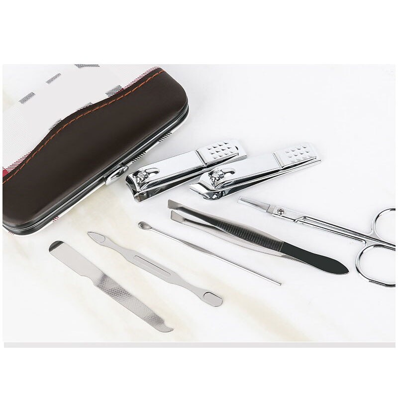Ensemble de coupe-ongles, ensemble de 7 pièces, ciseaux à ongles, rainure à ongles, Pack dédié, pédicure pointue, olécrane, outils de manucure