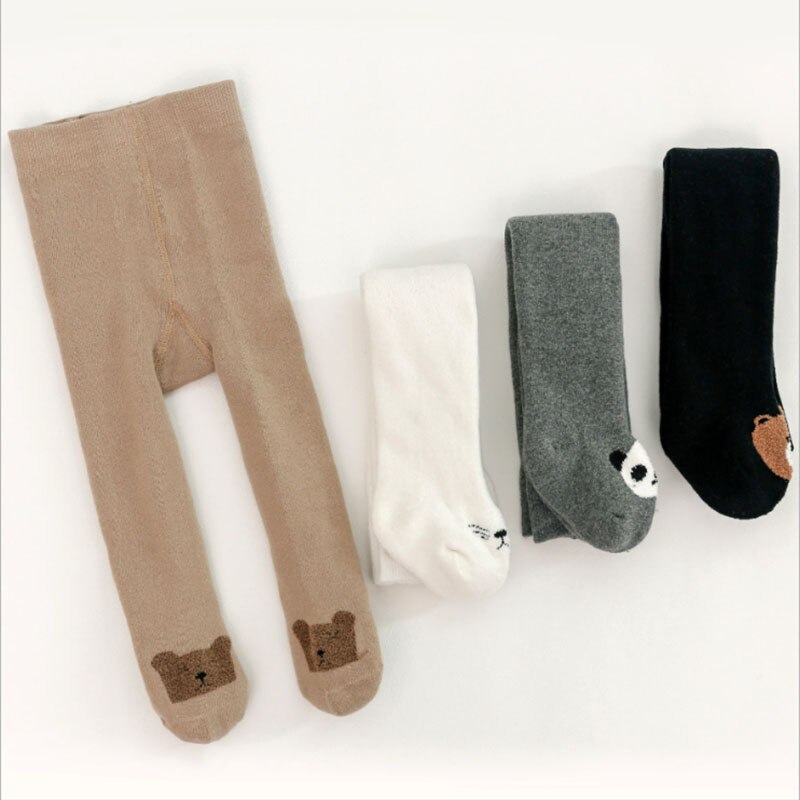 Collants chauds en coton pour bébés de 0 à 6 ans, couleur unie, collection automne hiver