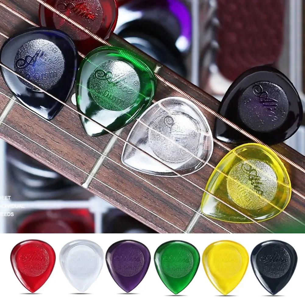 Palhetas para guitarra acústica e elétrica, 6 peças, mediador de palheta para baixo, 1/2/3mm de espessura, acessórios para guitarra de seleção rápida