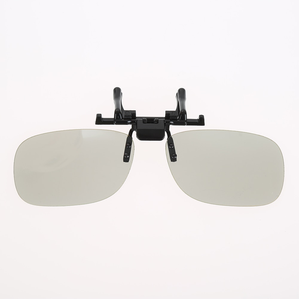 Clip On 3D Glasses type Passive Circular Polarized 3D Glass Clip for 3D TV Movie IMAX Cinema Movie Film