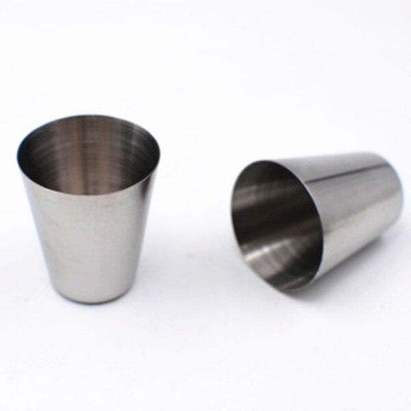 5Pcs Mini Stainless Steel Funnel Small Wine Glass For All kinds Of Hip Flasks Pot Wine Filler Outdoor Portable Wine Glass: 2