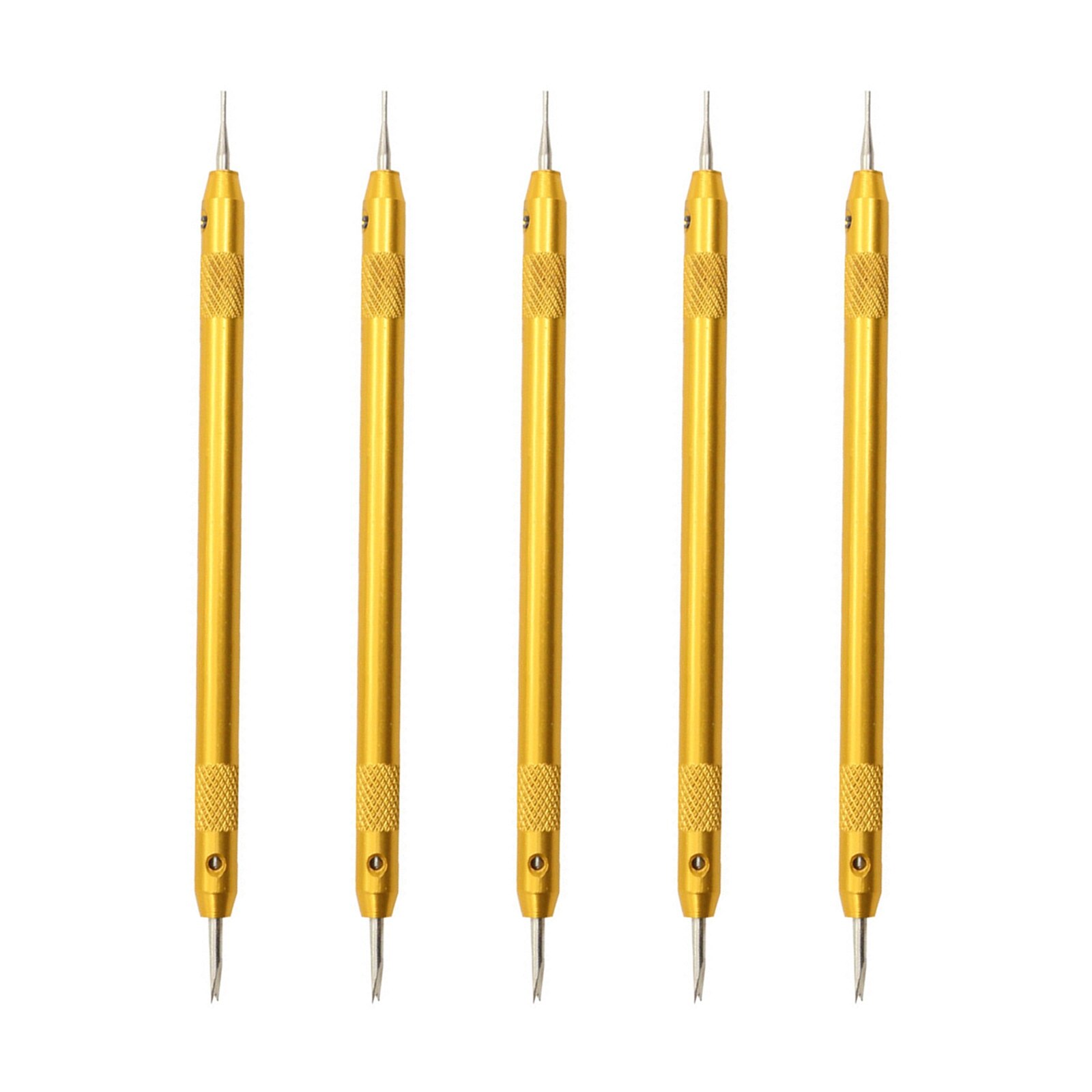 5pcs Watch Band Strap Belt Link Pin Spring Bar Remover Watchmaker Repairing Hand Tool Gold: Default Title