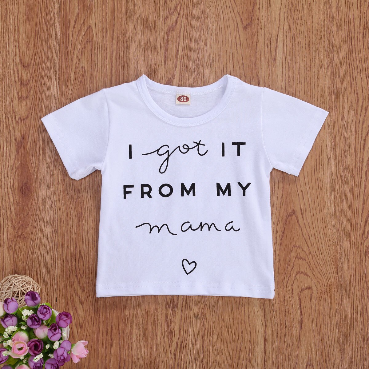 Zomer Baby Kleding Familie Korte Outfit Broer Zus Bijpassende Mouwen Kreeg Ik Uit Mijn Mama T-shirt Bodysuit