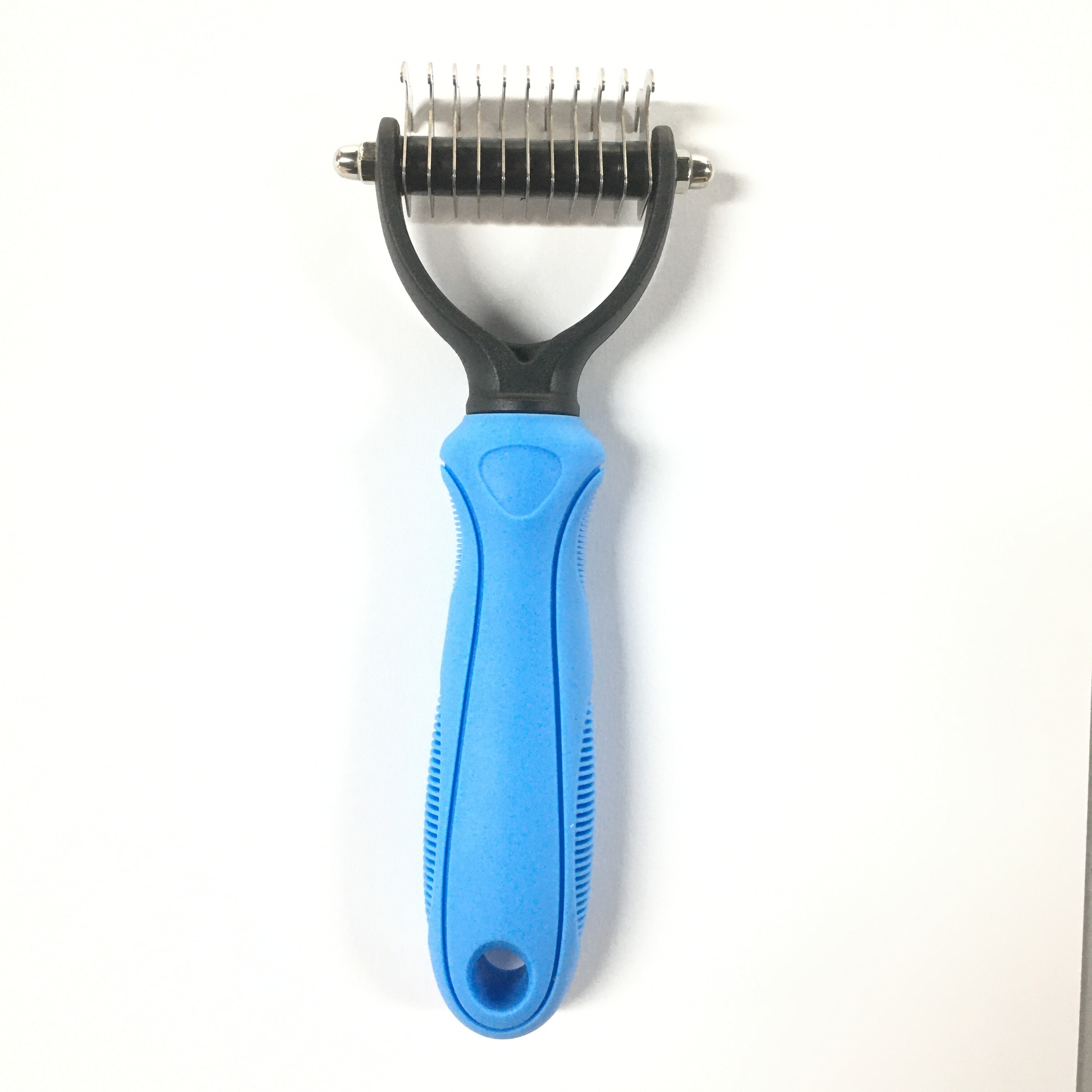 Hair Removal Comb for Pet Cats and Dogs Hair Removal Dust Removal Combs Scattered Fur Trimming Tools Long Hair Curly Comb: small blue