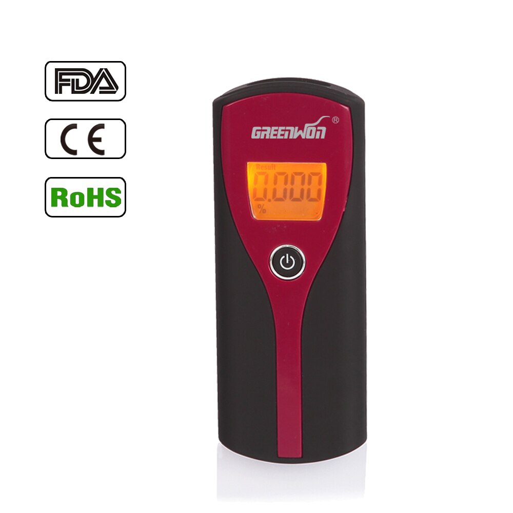 greenwon 6880 s + HotItem 6880 s LCD Display Blaastest Blood Alcohol Tester (Rood)