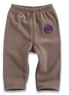 Pantalon en coton pour -né, tricoté, pour garçon et fille, Leggings molletonnés, taille élastique, pp, DK18: Brown