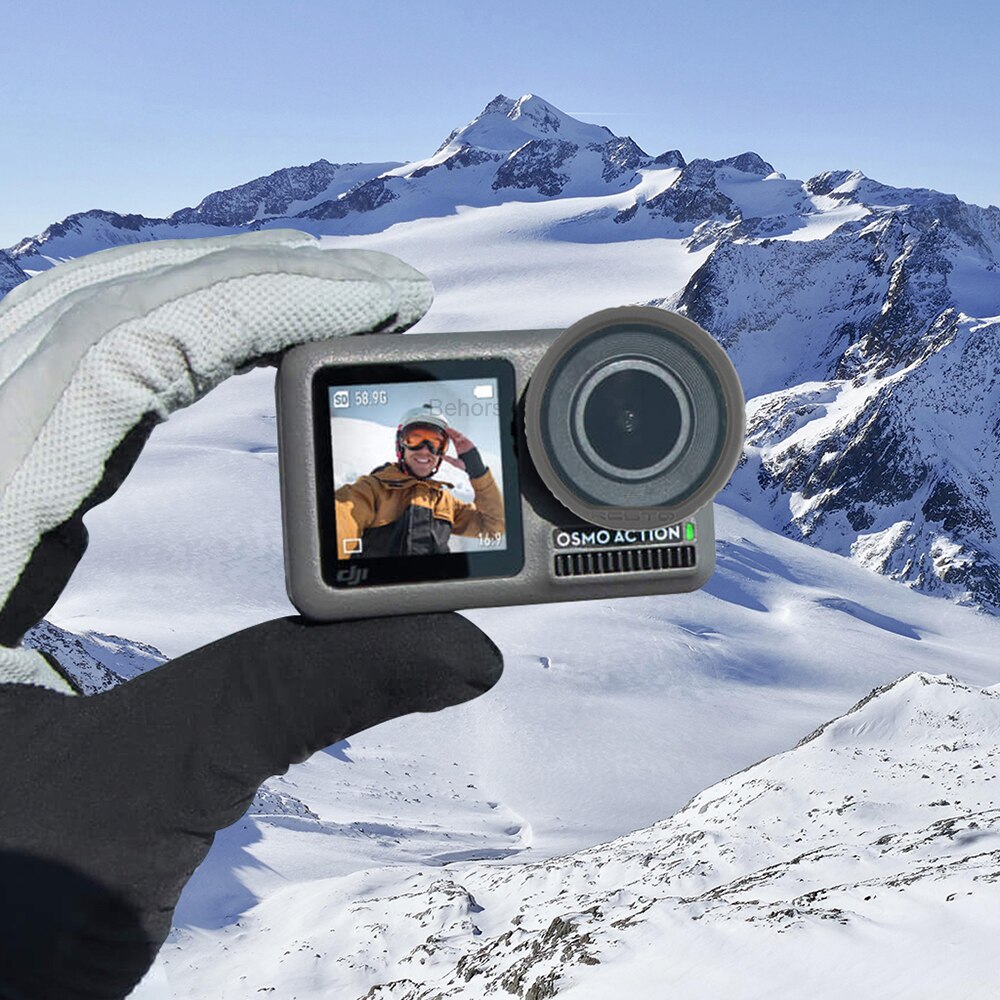 DJI Osmo Action Objektiv Beule Abdeckung Silikon Protector Fall Abdeckung schutz ring für DJI OSMO Action Kamera Zubehör