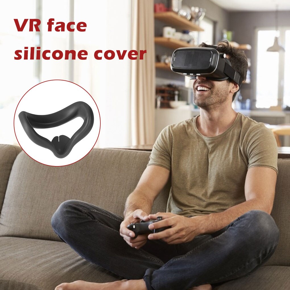 Cubierta de silicona antisudor para gafas VR, para Oculus Quest 2, antifugas, con bloqueo de luz