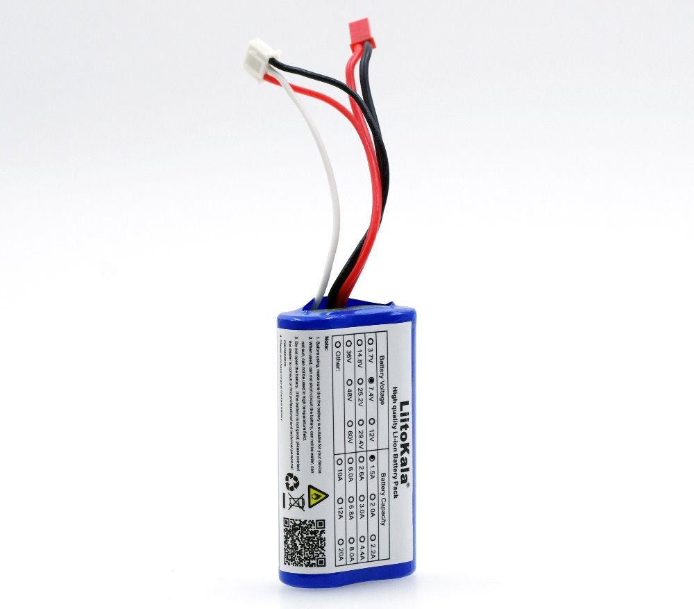 Liitokala 7.4 v 18650 lithium batterij 1500 mah 8.4 v Oplaadbare Li-ion batterij batterijen +