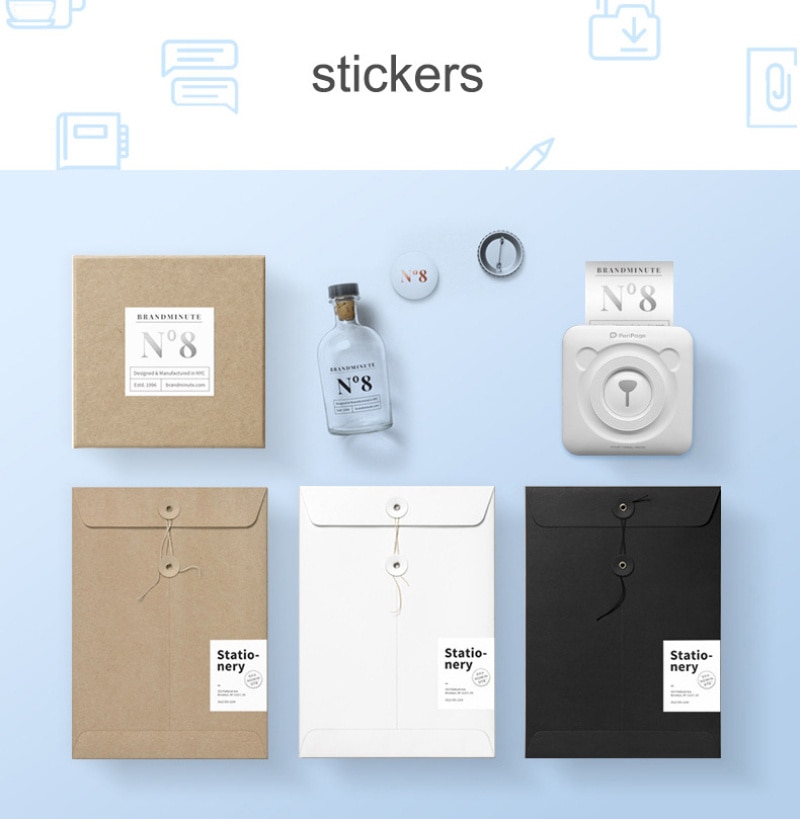 GOOJPRT A6 PeriPage Cute Mini Portable Bluetooth Wireless Paper Photo Printer Pocket Thermal Printing USB Connection