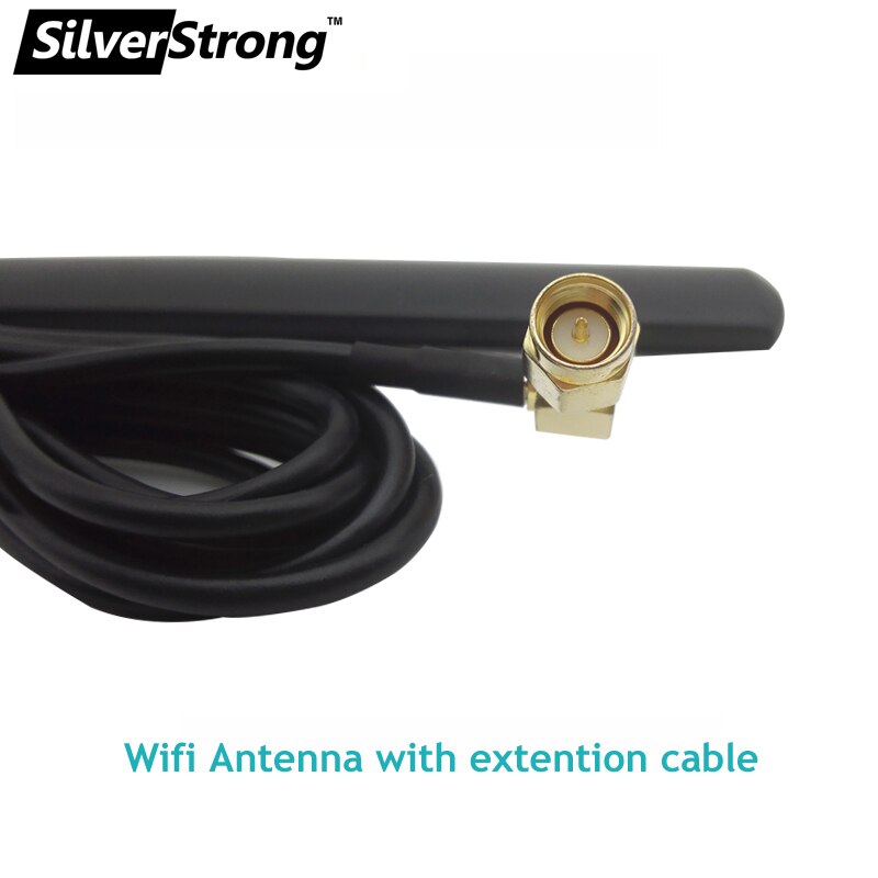 1 stk 4 dbi ,90 ° sma-kontakt, wifi-antenne ,4g maur ,2m lang, universell til android bil dvd-spiller 700-2700 mhz