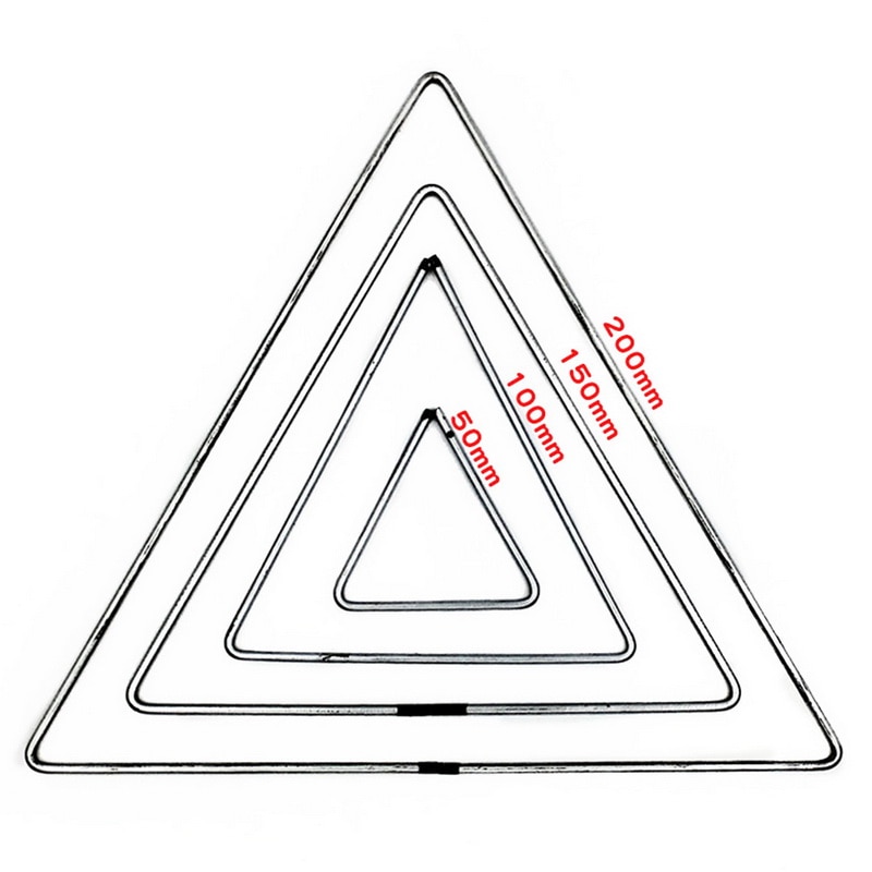 2pcs/set Metal Dream Catcher Moon Triangle Square Hoop for DIY Handmade Dreamcatcher Macrame Material Accessories Crafts