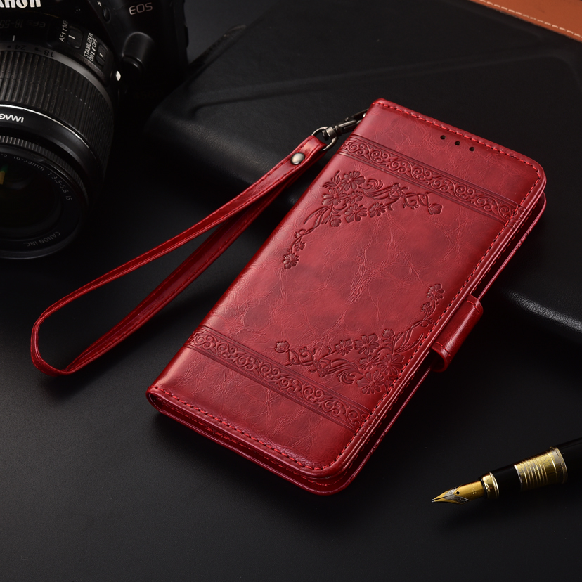 Flip Leather wallet Case Voor Huawei Honor 7A DUA-L22 7 EEN Rusland 5.45 ''gevallen Gedrukt Bloem case Soft TPU terug case Fundas