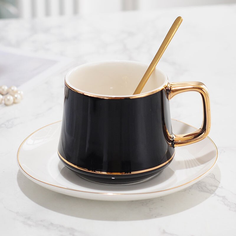 Tasses à café expresso en céramique de luxe, tasse de petit déjeuner originale, service , café japonais, thé, Couple avec soucoupe: Style 10