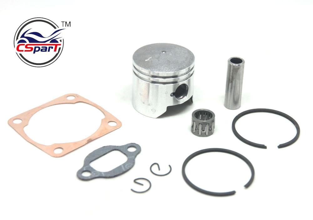 Juego de rodamientos de anillo de pistón de 44MM y 12MM, Mini Moto de 49CC, ATV, Quad Dirt Pit Bike, piezas de bicicleta: Piston Copper Gasket