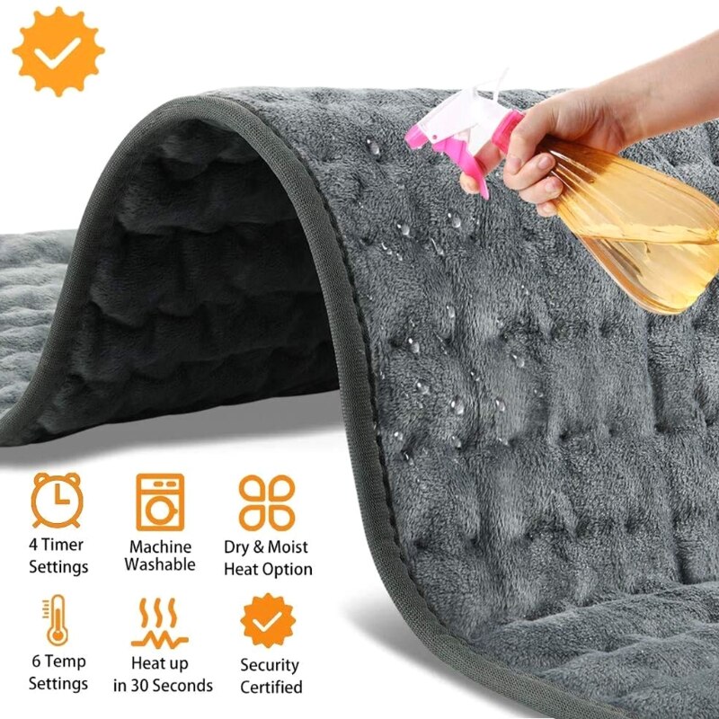 Electric Heating Pad Back Muscle Body Pain Relieve Heated Warming Pad Therapy Mat Blanket masajeador de espalda coussin