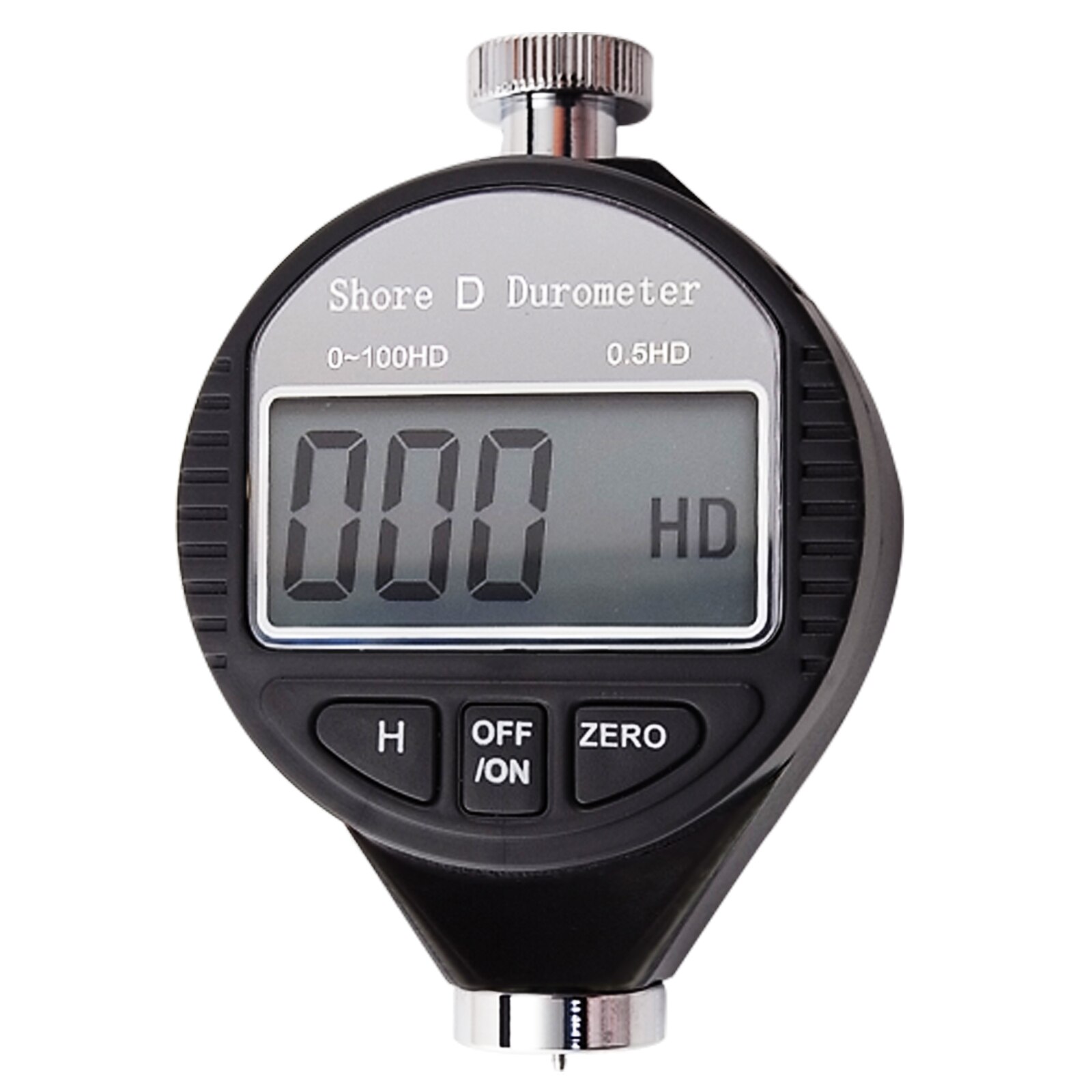 Shore D Hardness Tester Portable Durometer 0-100 HD Scale Hold Function Hardness Rubber Plastics