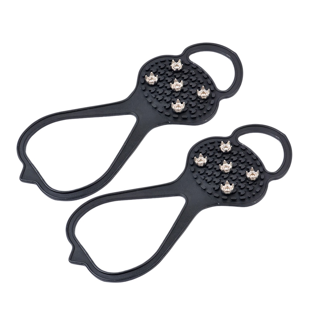 1 Paar Silicone Klimmen Antislip Schoen Grip Ijs Sneeuw Grips Cleat Over Shoe Spikes Studs Stijgijzers FG66: Default Title