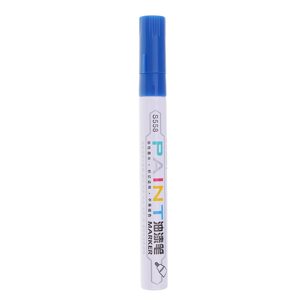 Waterdichte Permanente Verf Pen Band Draad Cd Metalen Metalen Markering Inkt Marker: blue