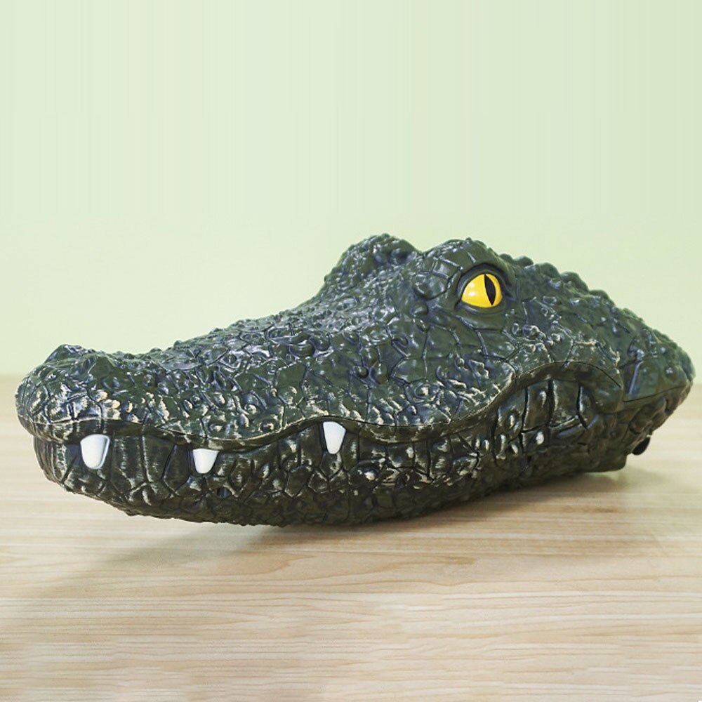2 In 1 Crocodile Head 2.4G Electric Remote Control Racing Boat Joke Maker Fun Novelty Simulation Spoof Baby Toys